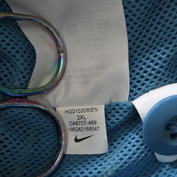 Nike LeBron Sherpa Shacket Mens XXL Dutch Blue Buttons Pockets Shirt DA6707-469 - Picture 13 of 16